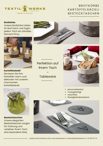 Flyer  BrotkorbBestecktaschen