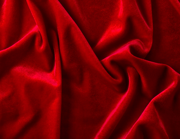 Roter Samt der Textilwerke AG TWB